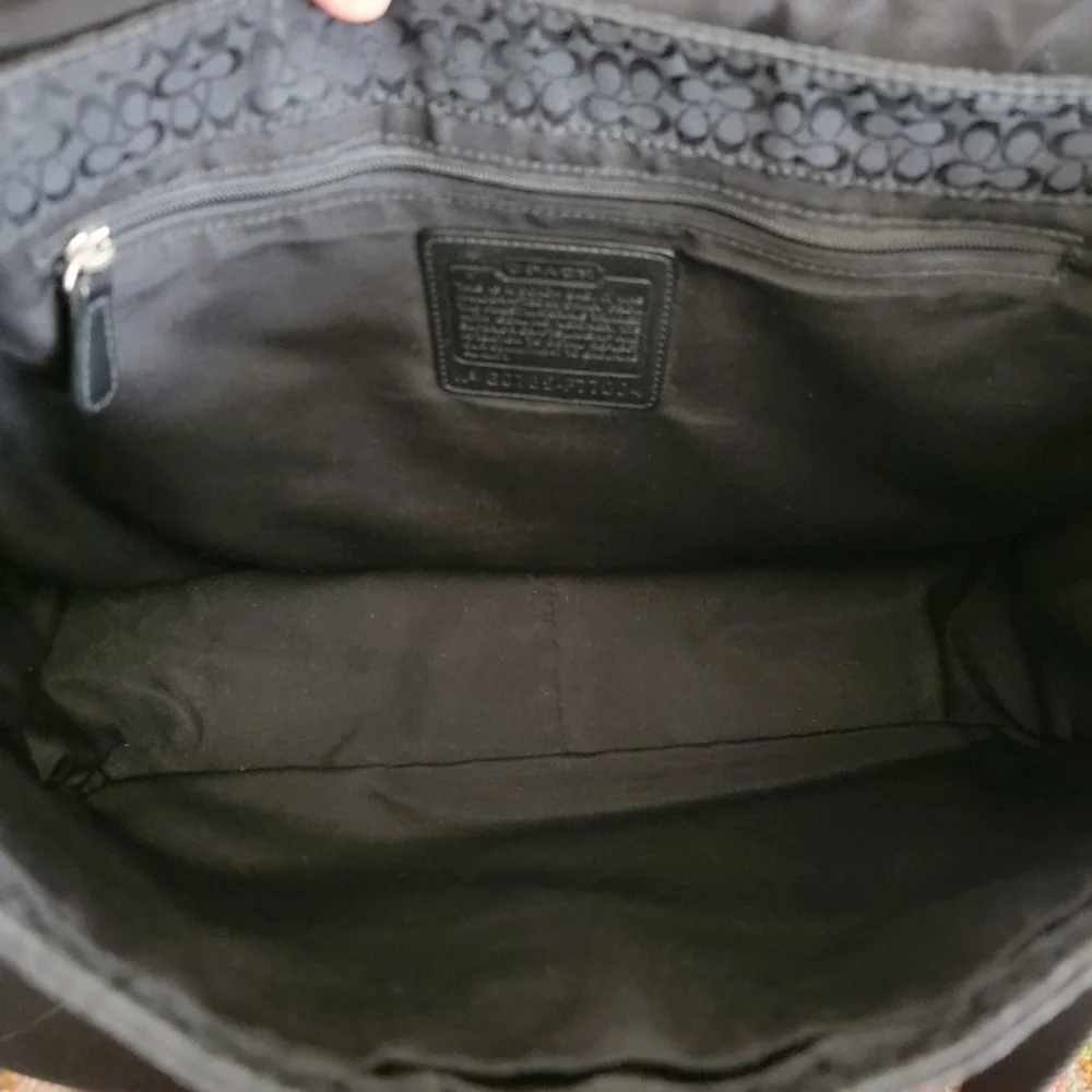 Coach Black Messenger Bag